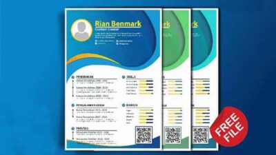 Free Template CV atau Resume
